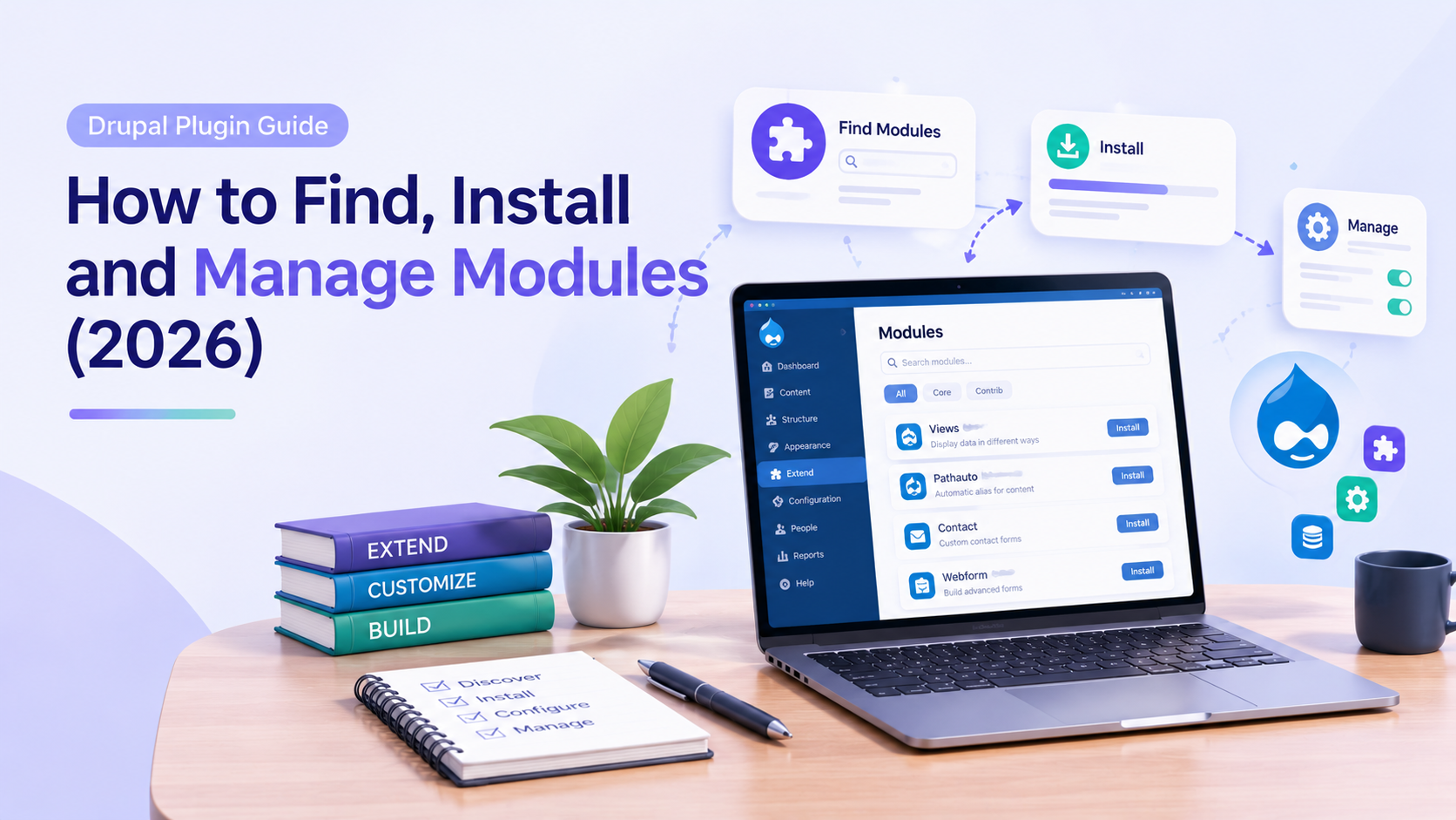 Drupal Plugin Guide: How to Find, Install and Manage Modules (2026)